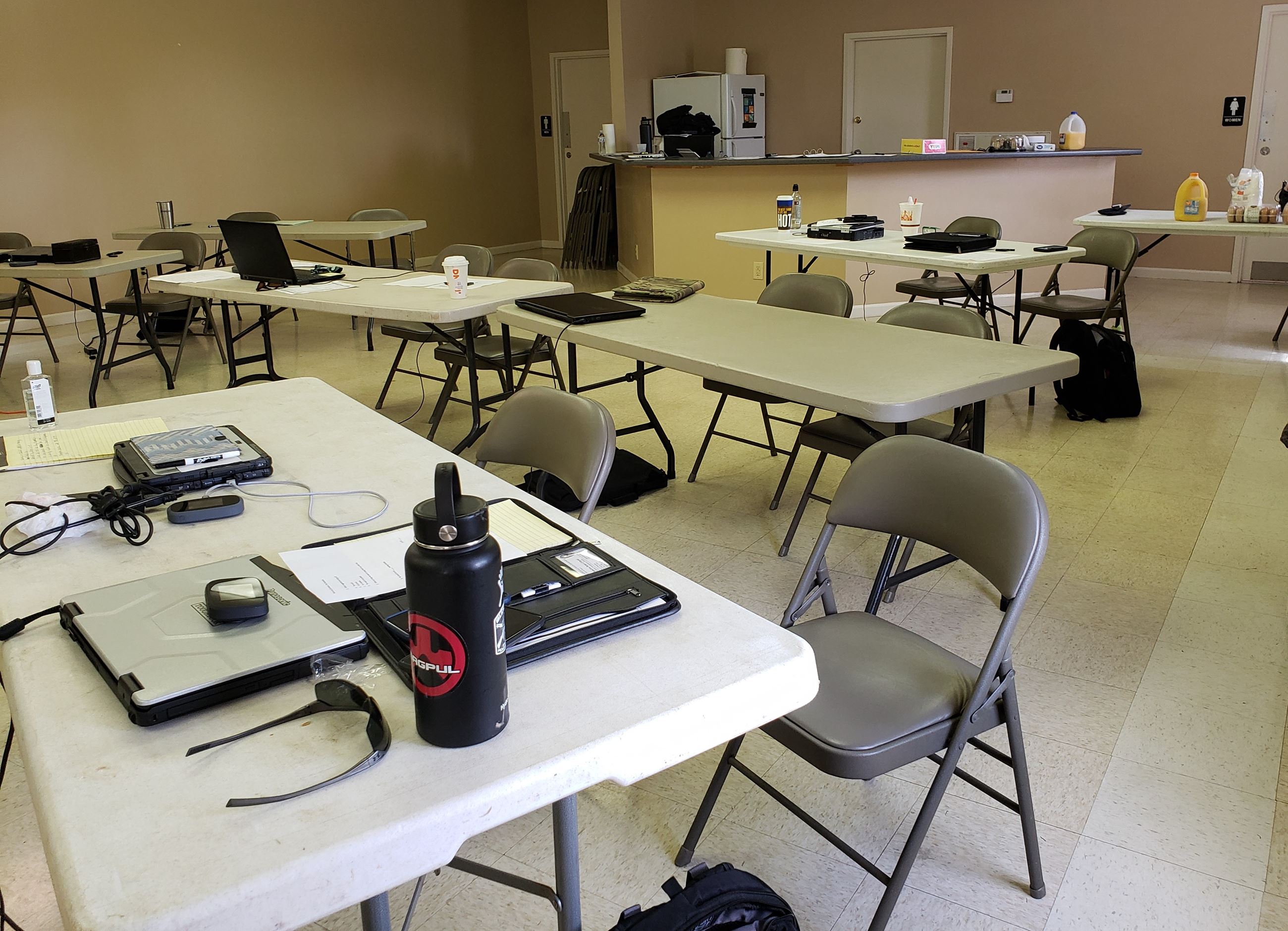 Springfield TN Post 48 Community Bldg J Travis Price Park inside event set-up example